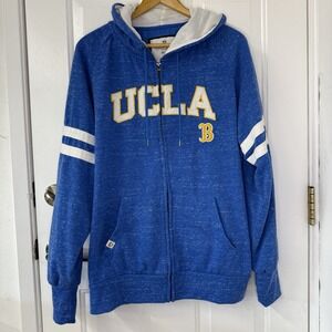 UCLA Bruins Colosseum Womens Blue‎ Hoodie Zipfront Sweatshirt Size XXL